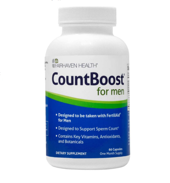 Fairhaven Health Countboost for men Sản phẩm tăng số lượng tinh trùng khỏe mạnh
