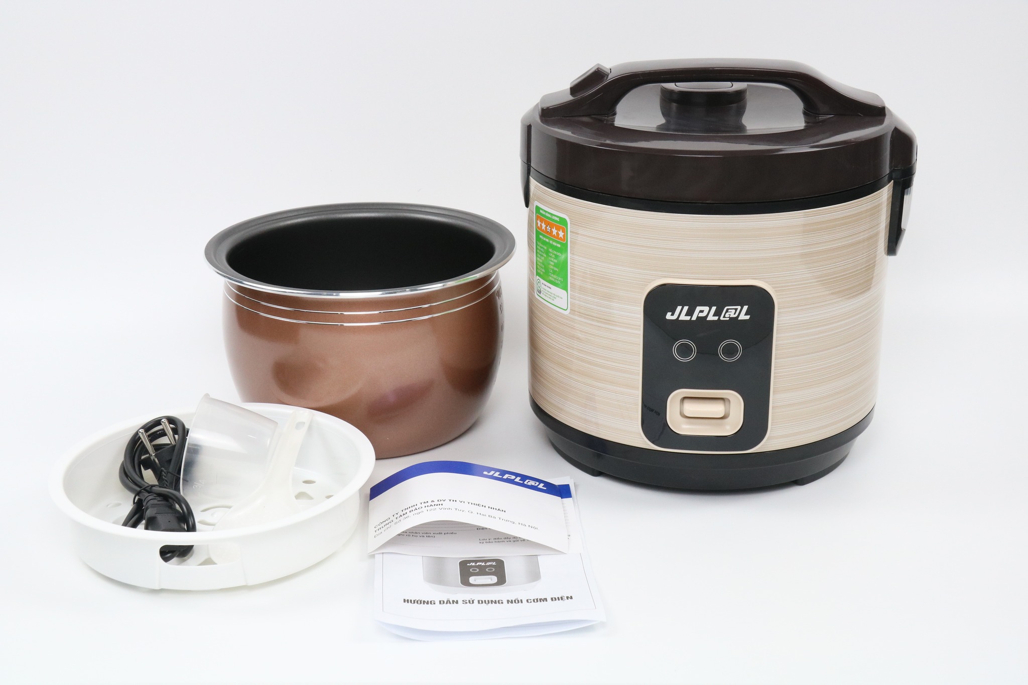 Nồi Cơm Điện Lòng Niêu 2.2L JLPL@L JL-NC669 - Màu Ngẫu Nhiên - Hàng Chính Hãng