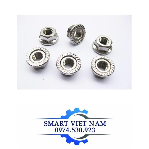 Ecu inox liền long đen M4-M8 Combo 100 chiếc