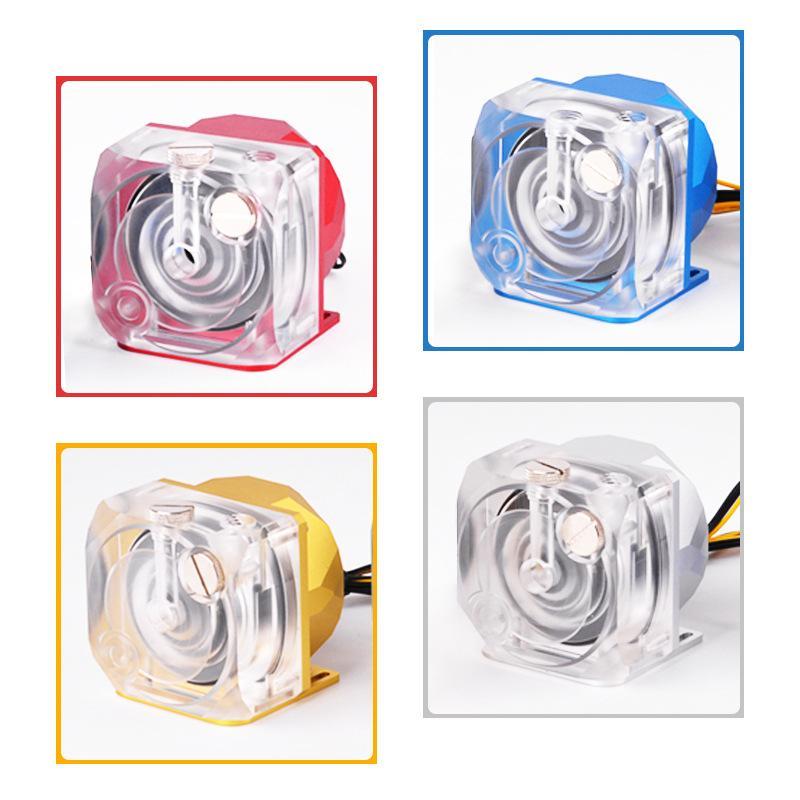 Giao hàng nhanh Máy tính bơm nước làm mát bằng nước Dongyuan Core P90B tương thích với D5 dòng chảy lớn 12V tắt tiếng đồng bộ Shenguang công suất cao