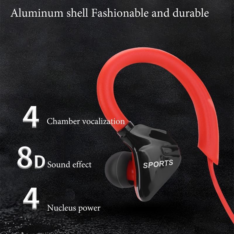 Tai nghe thể thao nhét tai có dây chống ồn jack 3.5mm nhiều màu sắc