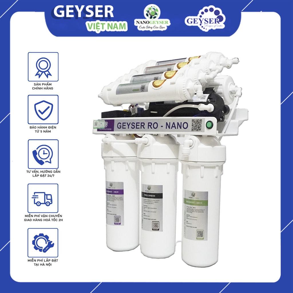 Máy lọc nước RO NANO Geyser 9 Cấp lọc, Tặng kèm bộ phụ kiện trị giá 499k