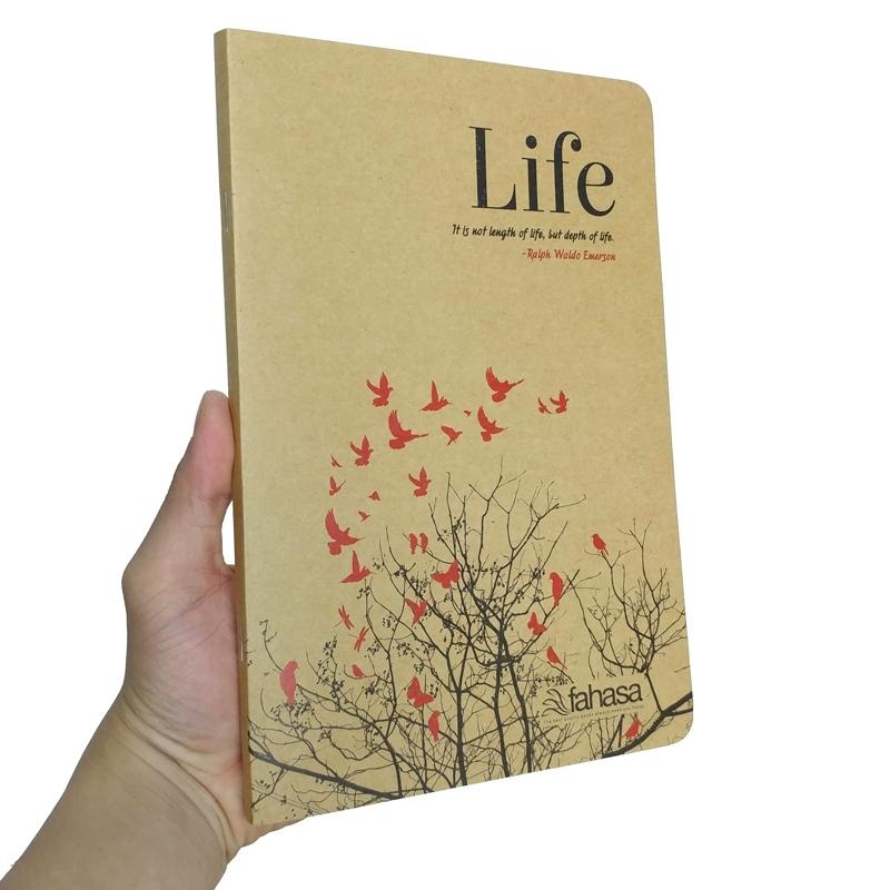 Tập Sinh Viên Life - Kẻ Ngang 200 Trang ĐL 70g/m2 - FAHASA (Mẫu Màu Giao Ngẫu Nhiên)