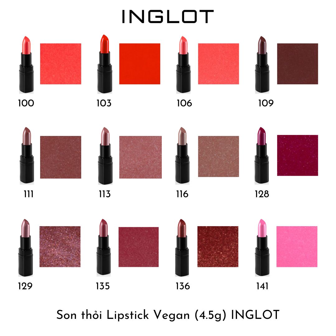 Bộ trang điểm môi Son thỏi Lipsatin Lipstick + Son thoi Lipstick INGLOT