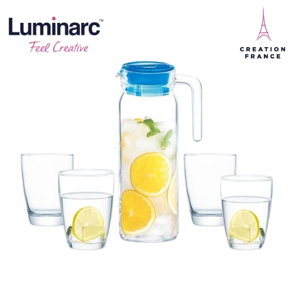 Bộ Bình Ly Thuỷ Tinh Luminarc Dona Circle 5pcs - LUDOQ2437