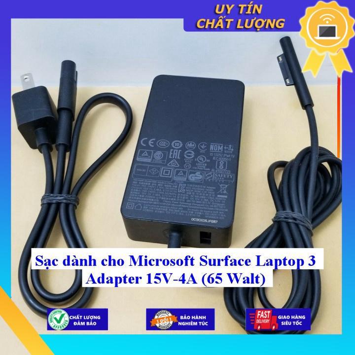 Sạc dùng cho Microsoft Surface Laptop 3 Adapter 15V-4A (65 Walt) - Hàng Nhập Khẩu New Seal