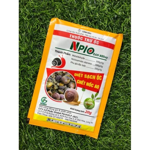 Thuốc Diệt Ốc - Thuốc Trừ Ốc NPIO DAN 800WP Diệt Sạch Ốc - Chết Nốc Ao có khối lượng 20g