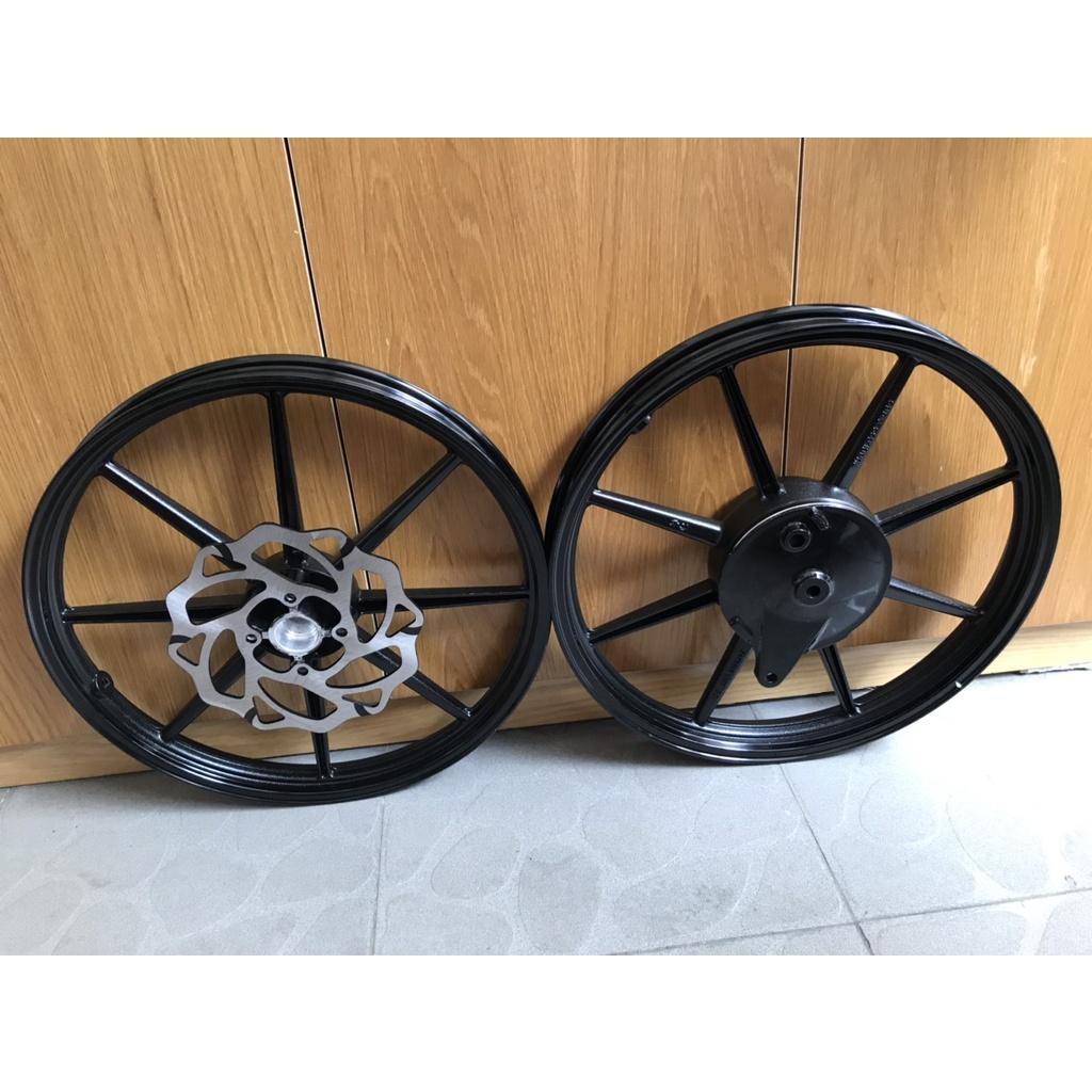 COMBO CẶP MÂM_VÀNH 8 CÂY YA +ĐĨA BÔNG CNC+MÁ ĐÙM GẮN CHO XE SIRIUS, EX135, JUPITER,TAURUS...