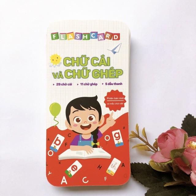 Flashcard - 42 Thẻ Chữ Cái Và Chữ Ghép Đánh Vần Tiếng Việt