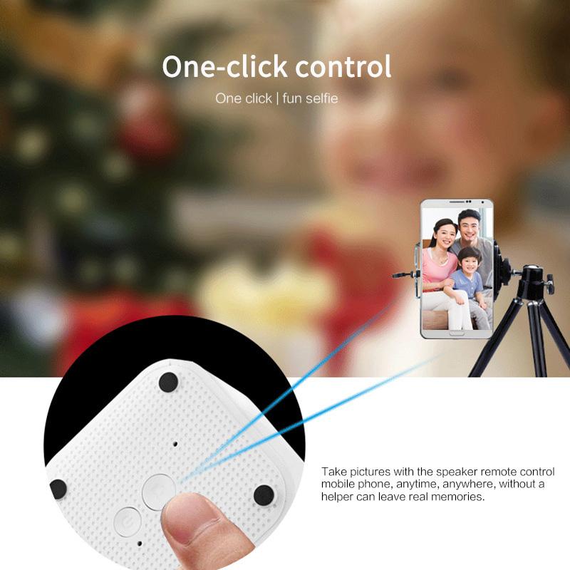 Máy ảnh điện thoại loa bluetooth di động Mini Camera điều khiển từ xa điều khiển không dây Vòng loa rảnh tay Bãi biển Bãi biển ngoài trời: Black Set Loại: Loa