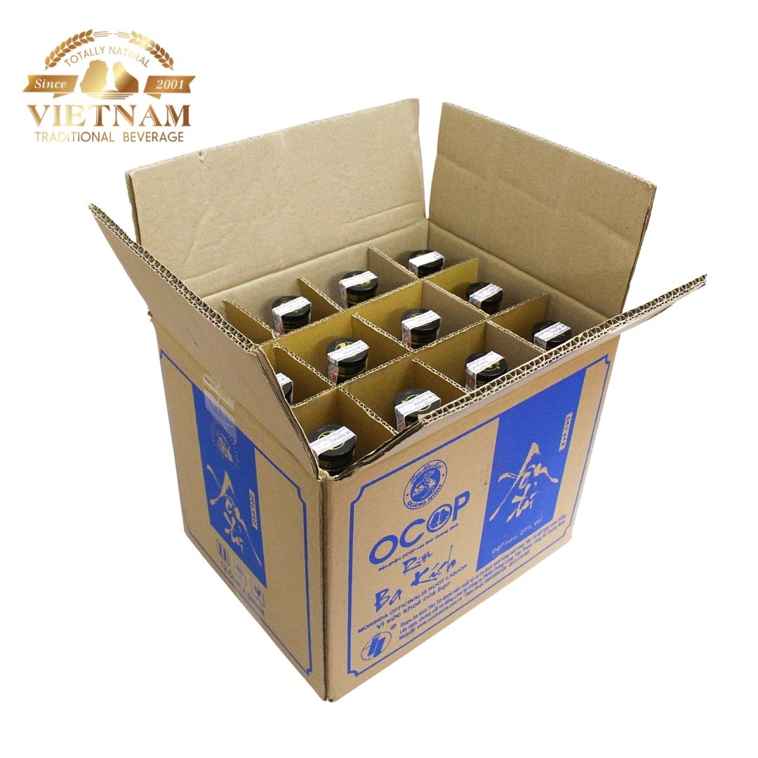 Thùng Rượu Ba Kích Yên Tử 27% Vol - 12 Chai Thủy Tinh 500ml