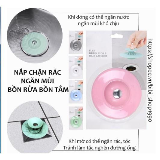 Nắp chặn rác silicon ngăn mùi thông minh