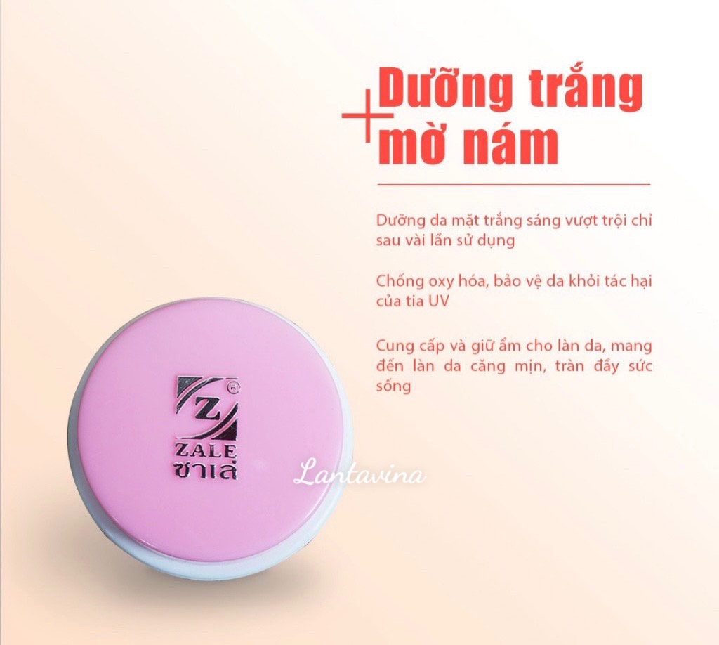 Combo 03 Hủ Kem dưỡng da Zale tặng 01 hủ cùng loại - KEM DƯỠNG TRẮNG DA ZALE HỒNG 8G