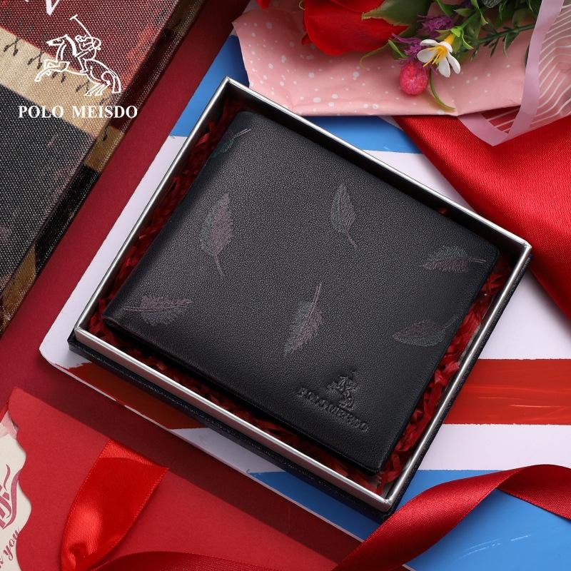 Ví Da Bò Nam Cao Cấp Hàng Hiệu POLO MEISDO Full Hộp Phù Hợp Làm Quà Biếu Tặng Sinh Nhật