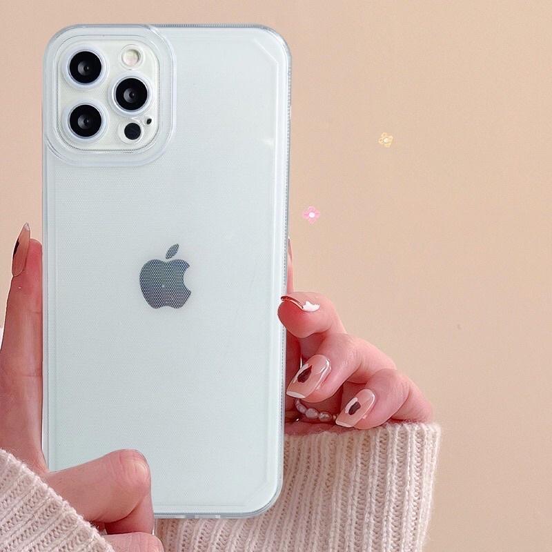 Ốp lưng dành cho iPhone 13, 13 Pro , 13 Pro Max dày dẻo trong có màn bảo vệ camera