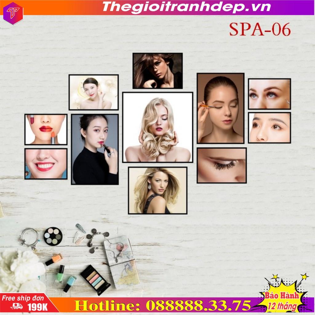 Tranh nail, tóc, salon, hóc tóc, gội dấu, spa.. trang trí tường