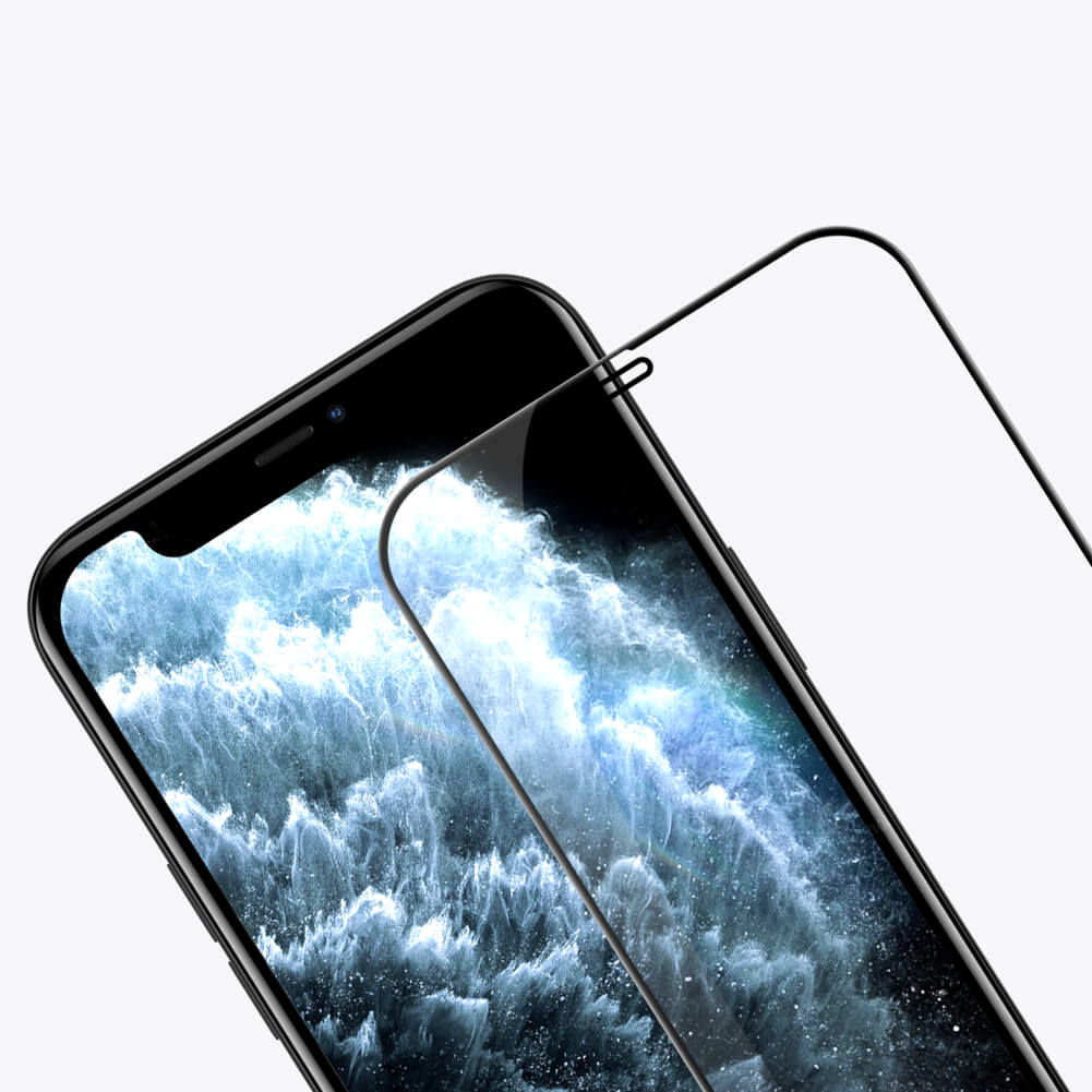 Miếng dán cường lực iPhone 12 Pro Max hiệu Nillkin Amazing CP+ Pro full màn hình 3D mỏng 0.23mm, Kính ACC Japan, Chống Lóa, Hạn Chế Vân Tay - Hàng chính hãng