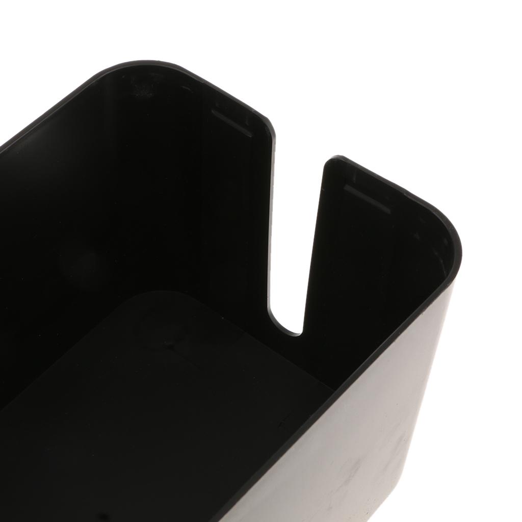 2x Cable Management Box Cable Organizer 16 "Cover Hide Hide Cable Connector Black