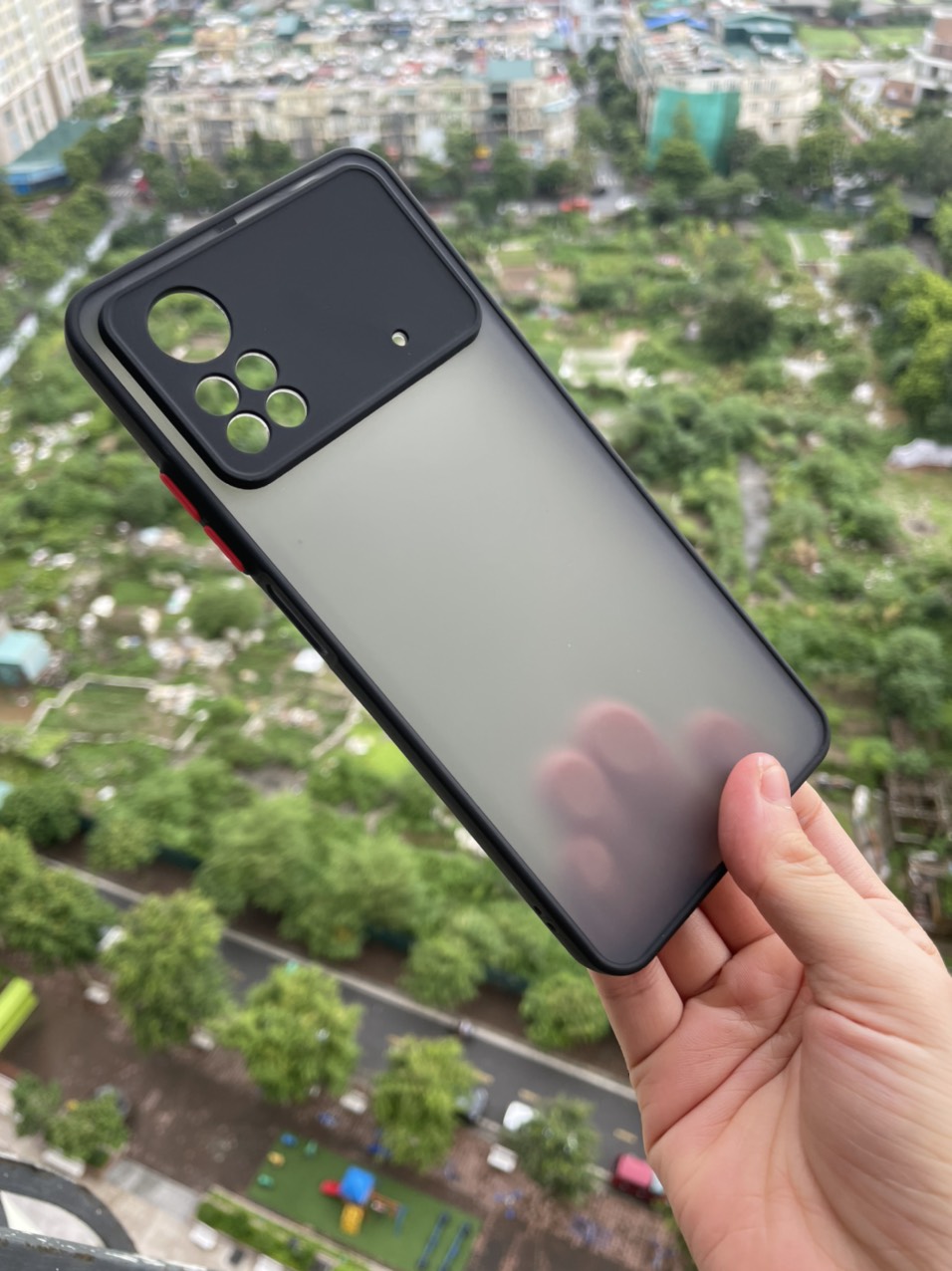 Ốp lưng cho Xiaomi Poco X4 Pro 5G viền dẻo đen lưng nhám mờ bảo vệ camera
