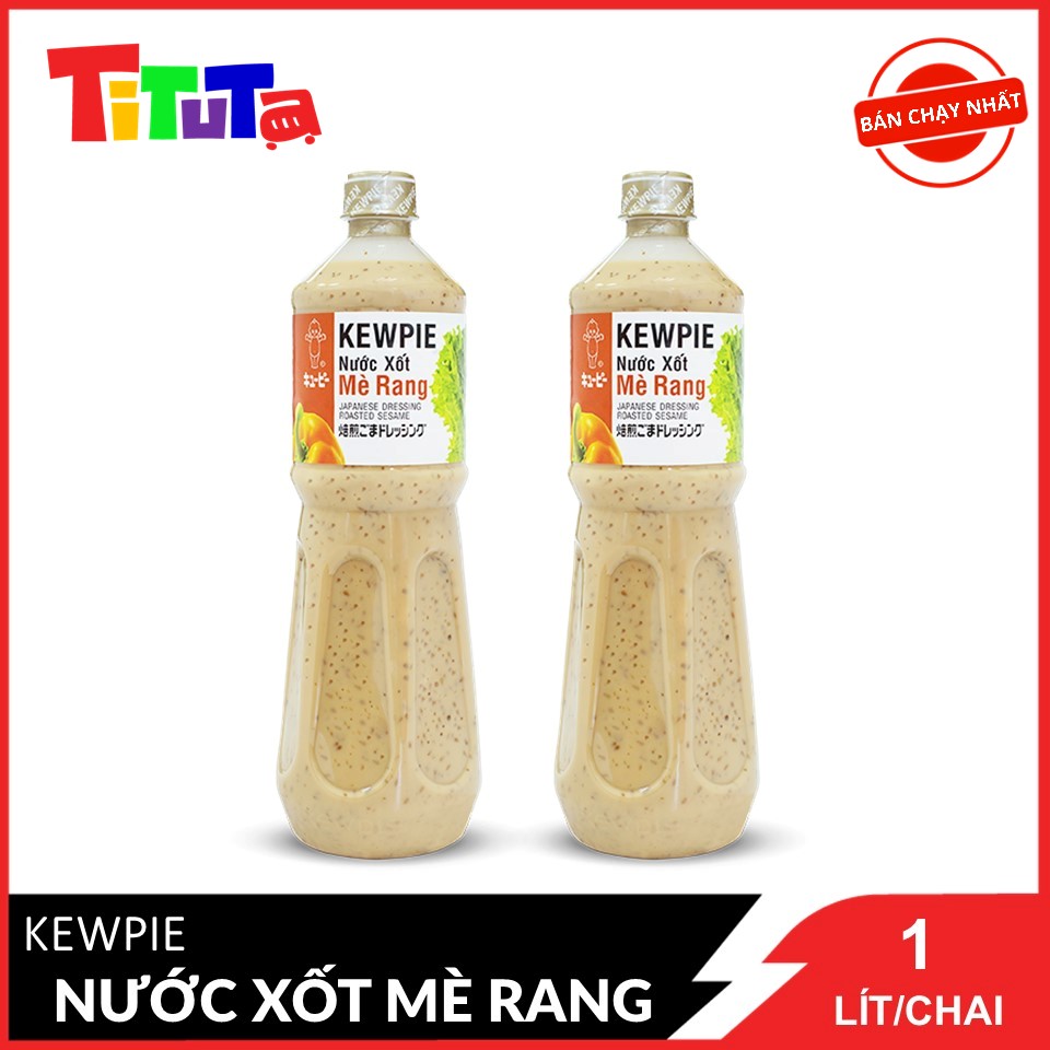 Combo 2 Chai Nước Xốt Kewpie Mè Rang chai 1L x2