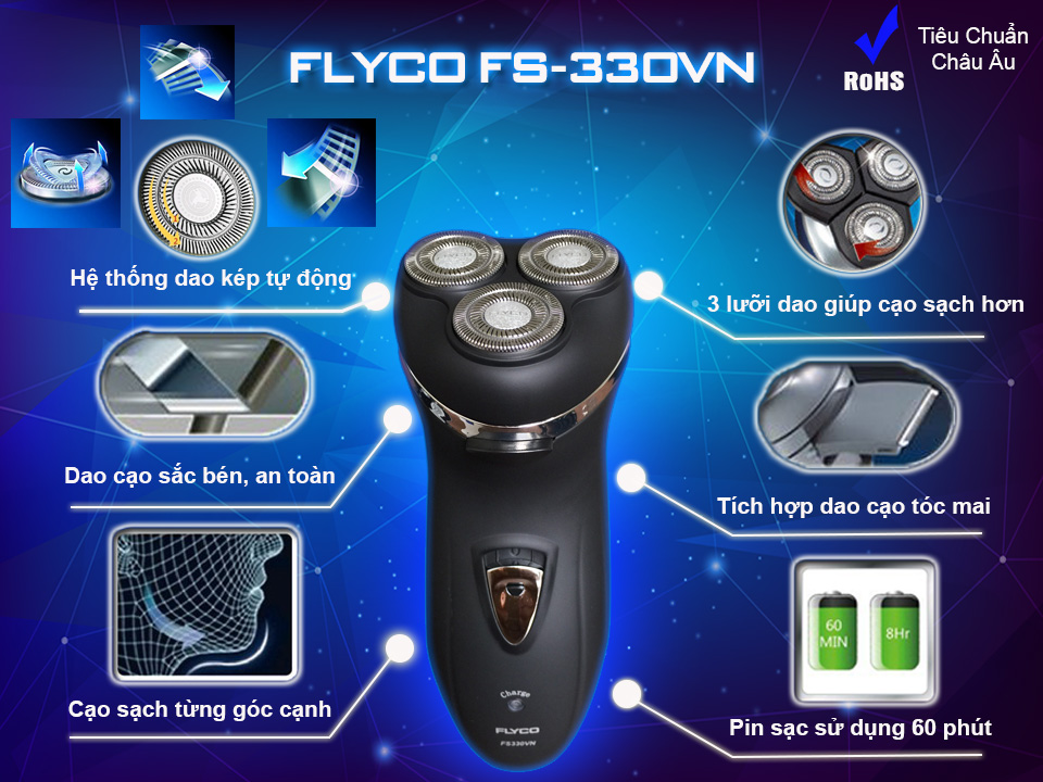 Máy Cạo Râu Flyco - FS-330VN