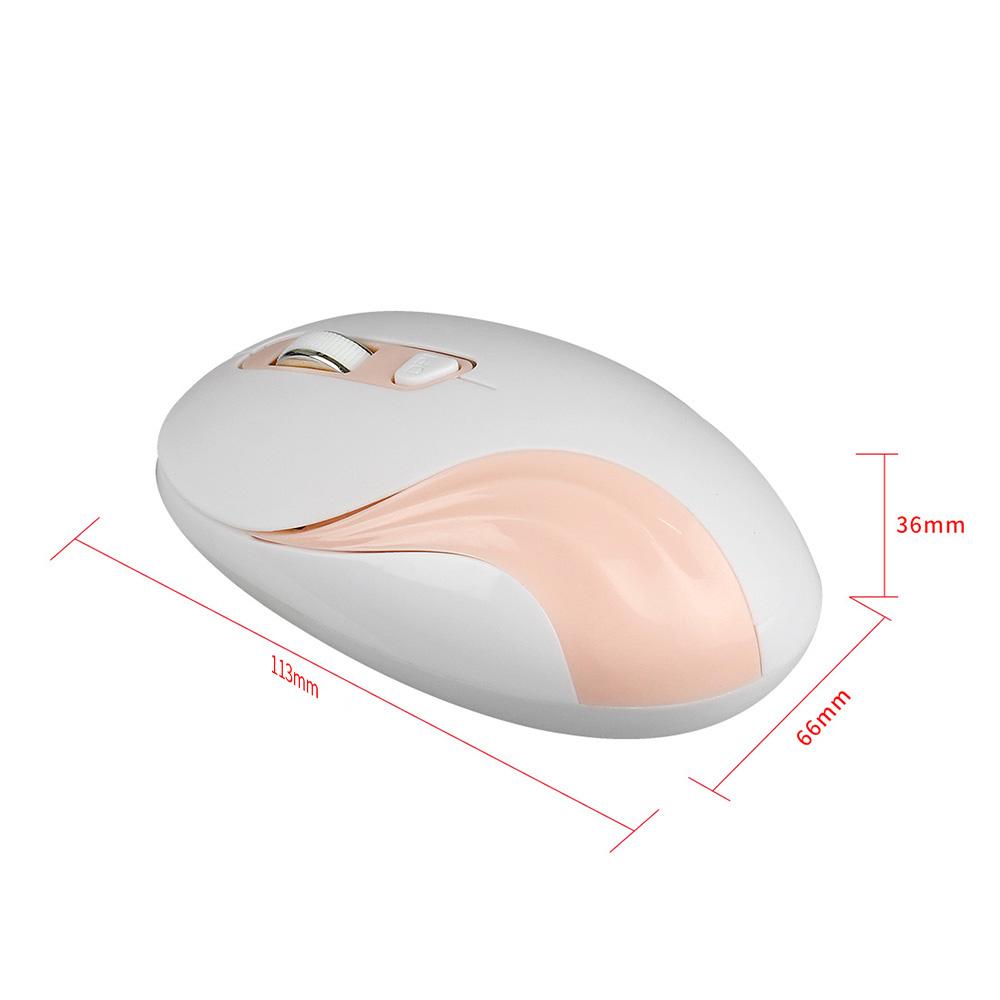 Chuột không dây YWYT G833 2.4GHz Chuột quang 2000DPI công thái học cho máy tính để bàn