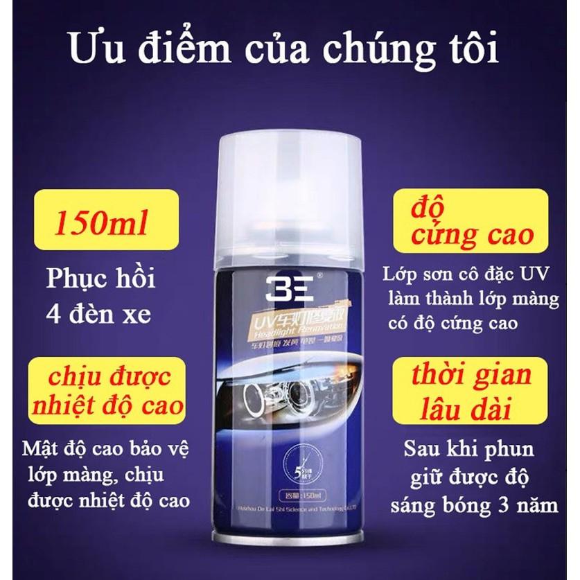 Chai làm sạch, bóng chóa đèn ô tô, xe máy Headlight Clear&amp;Bright