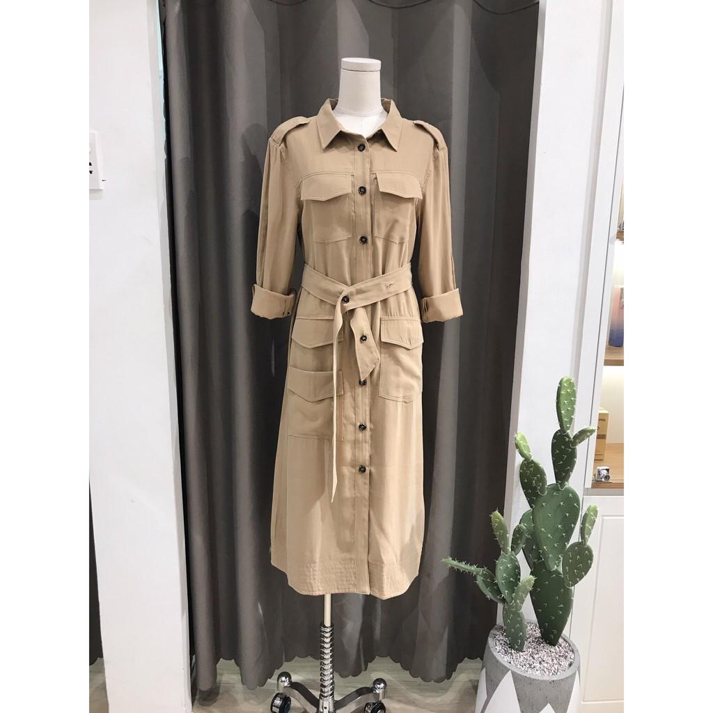 Đầm kèm belt midi