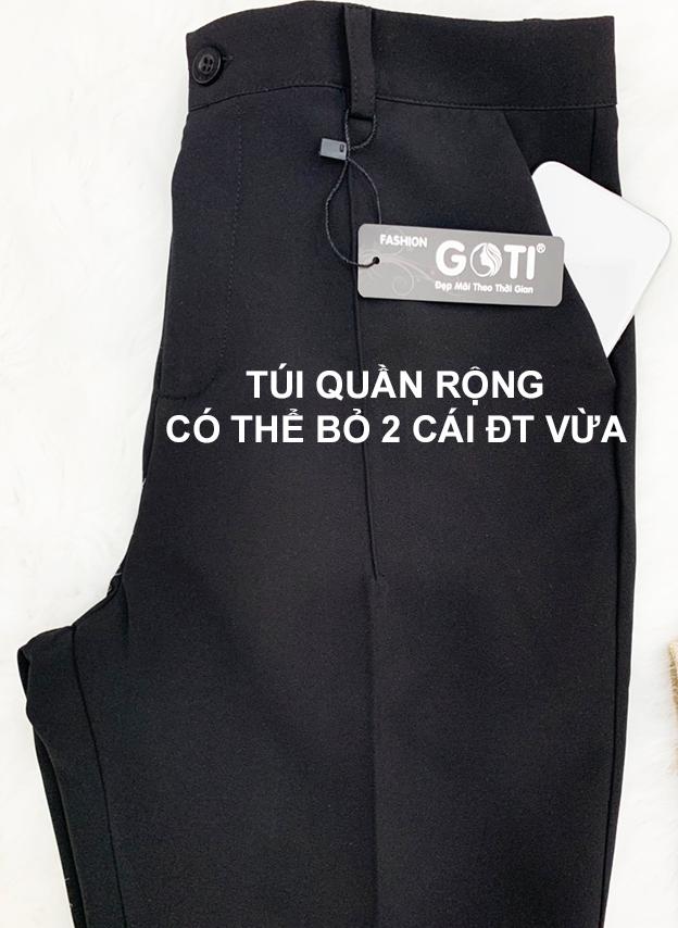 Quần tây nữ công sở kiểu quần tây dáng đứng GOTI 3089