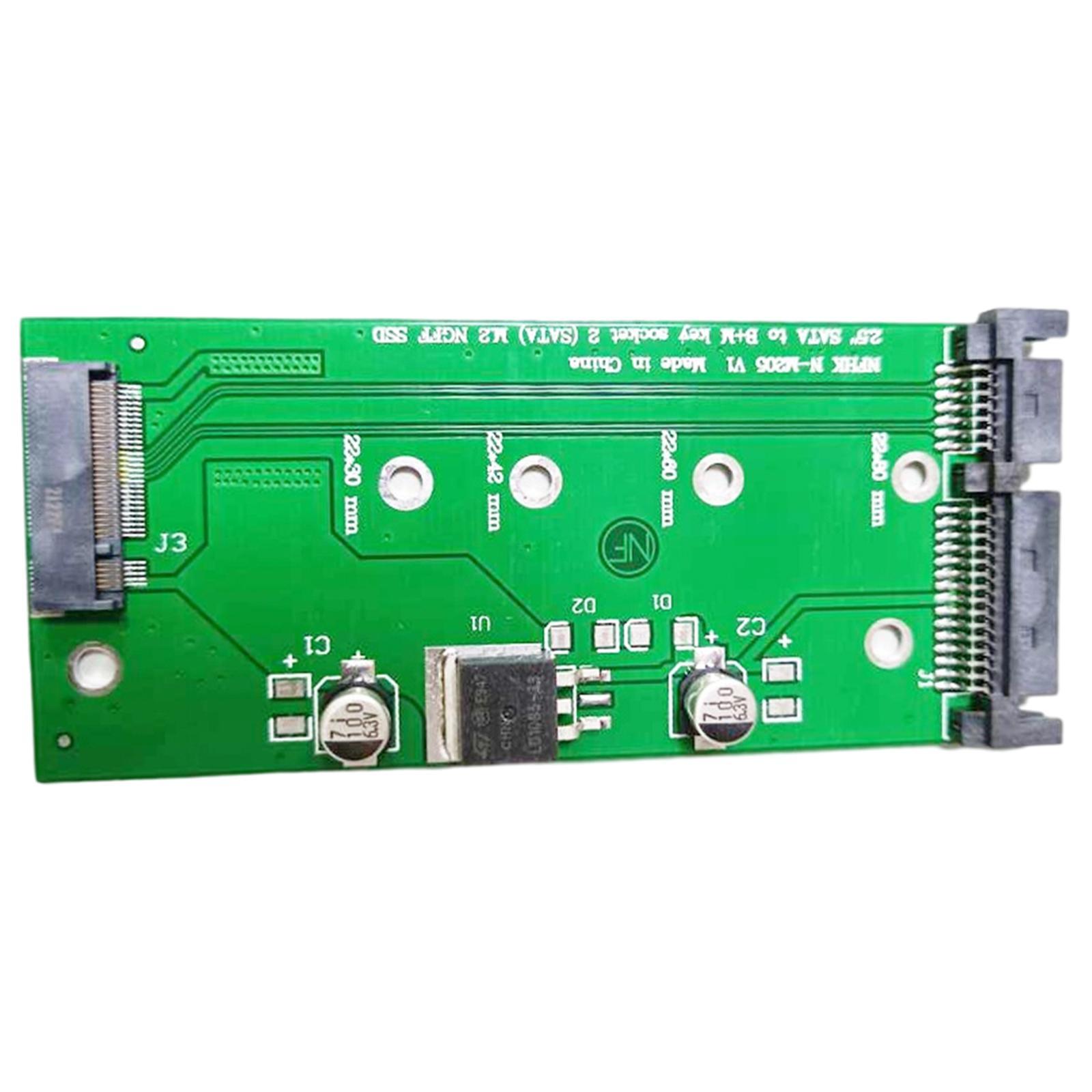 SATAIII To M.2  SSD Connector Converter Adapter Card Support B-Key