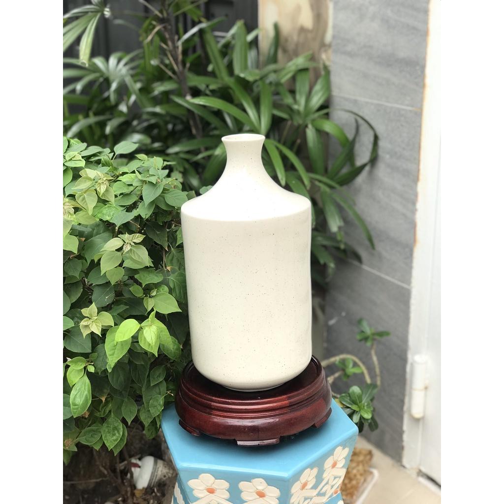 BÌNH HOA GỐM SỨ XUẤT KHẨU TRANG TRÍ DECOR BÌNH CẤM HOA XK02