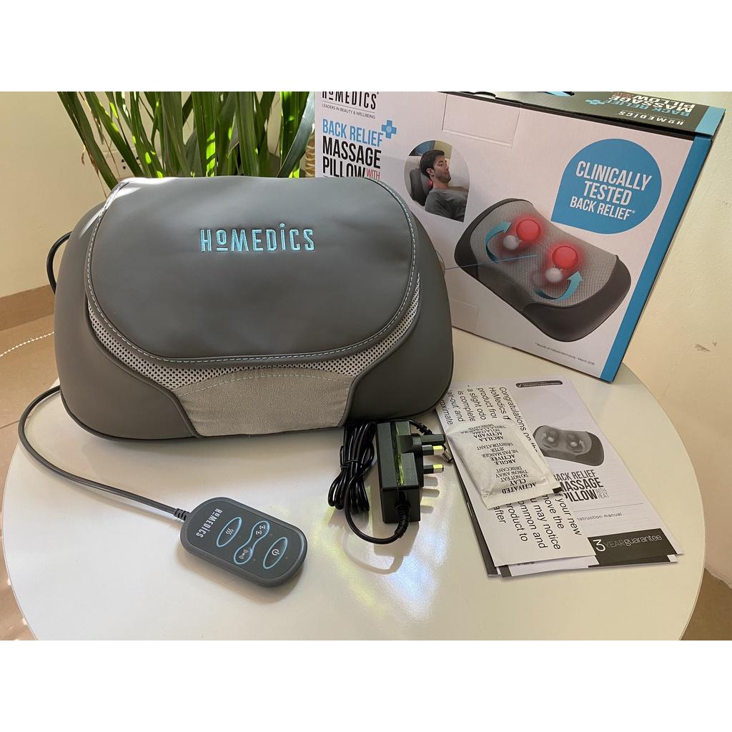 Gối massage kèm nhiệt công nghệ Shiatsu 3D HoMedics SP-100H-GB