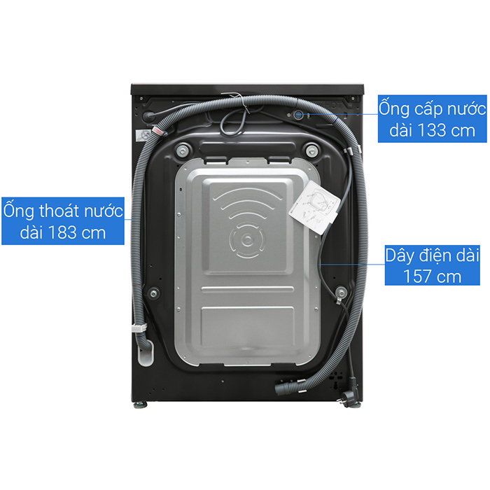 Máy giặt sấy LG Inverter 10.5 kg FV1450H2B - Chỉ giao Hà Nội