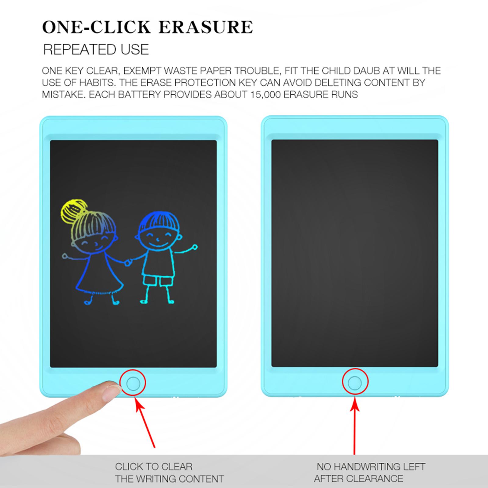 LCD Writing Tablet 10.5 Inch Doodle Drawing Pad Handwriting Colorful Board with Magnetic Stylus for Toddler Kids Office