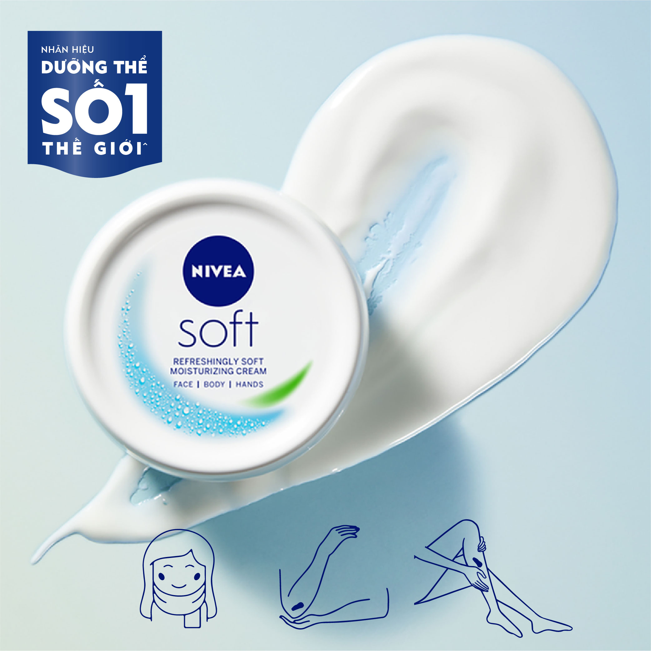 Kem Dưỡng Mềm Da NIVEA Soft Crème (200 ml) - 89050