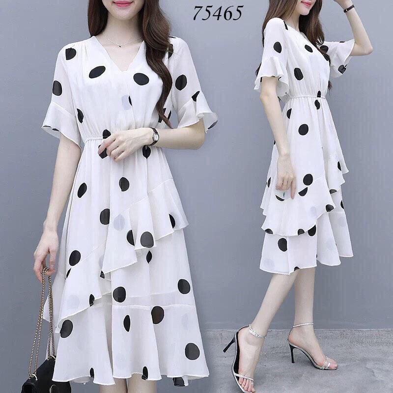 ĐẦM VOAN LỤA CHẤM BI SANG CHẢNH DÀNH CHO QUÝ PHU NHÂN