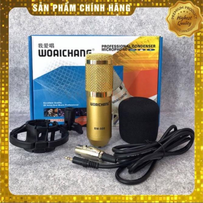 Combo Sound Card H9 Mic Thu Âm BM 900 Có Auto Tune Tặng Kèm Chân Kẹp , Màng Lọc , Tai Nghe , Bảo Hành Lên Đến 6 Tháng