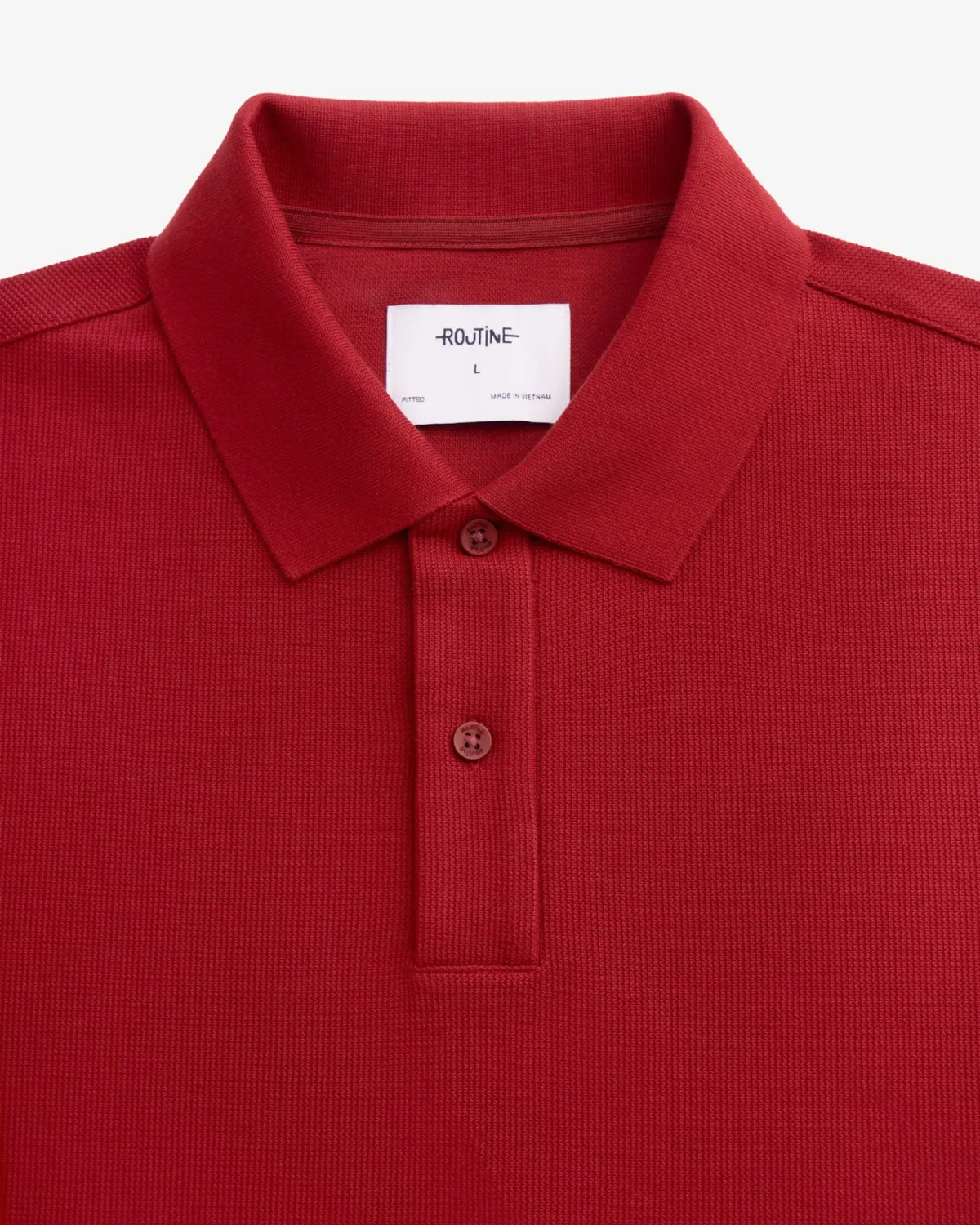 Áo Polo Nam Tay Ngắn Cotton Hạn Chế Nhăn Form Fitted - ROUTINE 10F25POL005