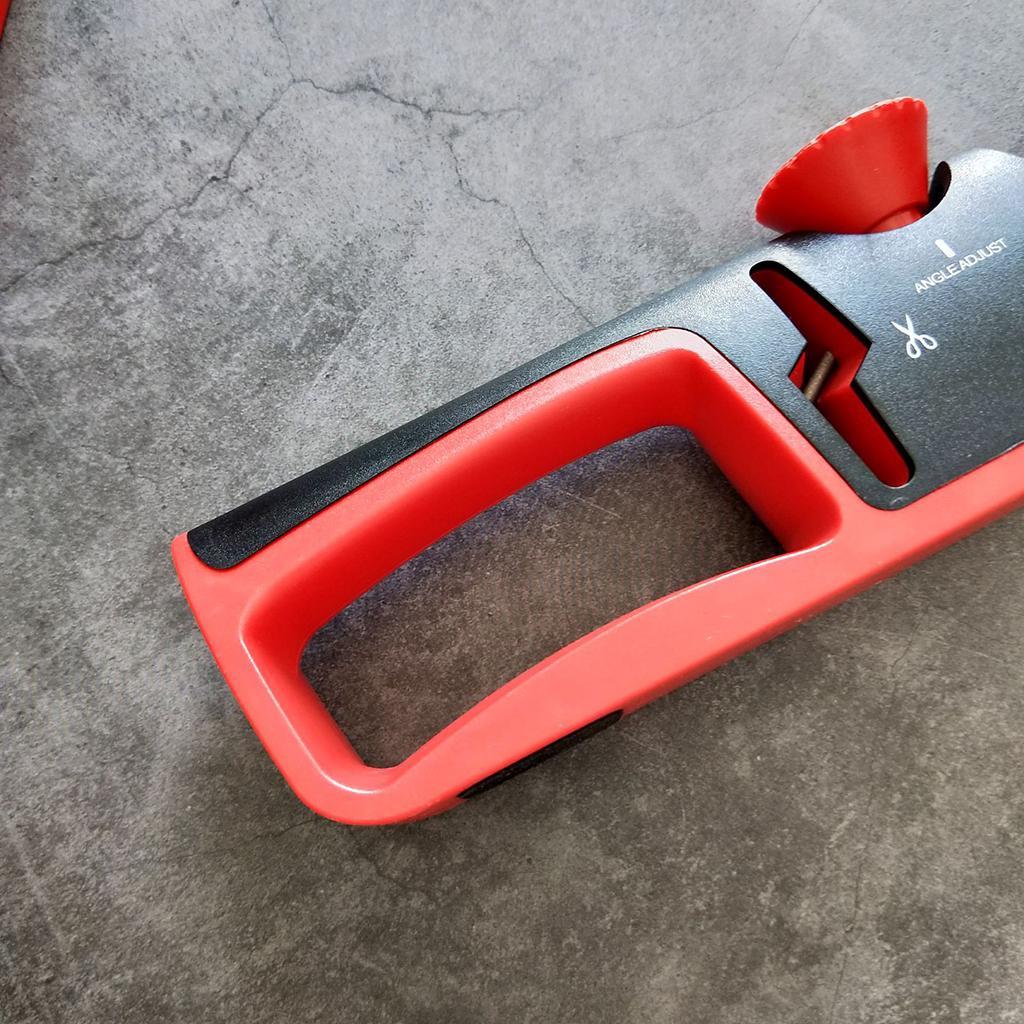 Kitchen Knife Sharpener Adjustable Scissor Knife Sharpening Tool Black Red