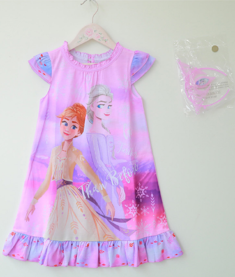 Váy mặc nhà Frozen Hồng
