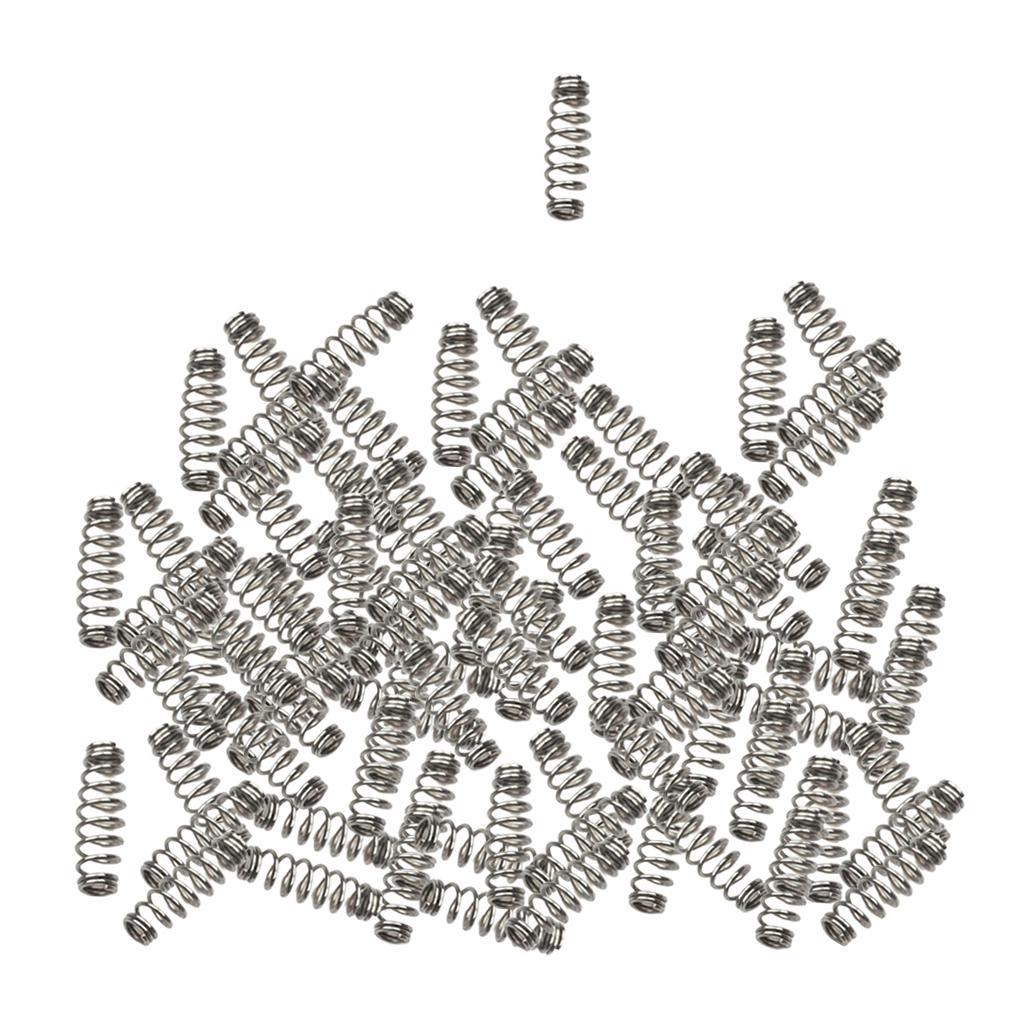 100pcs Barbed Fishing Hook Stainless Steel Spring Accessories S