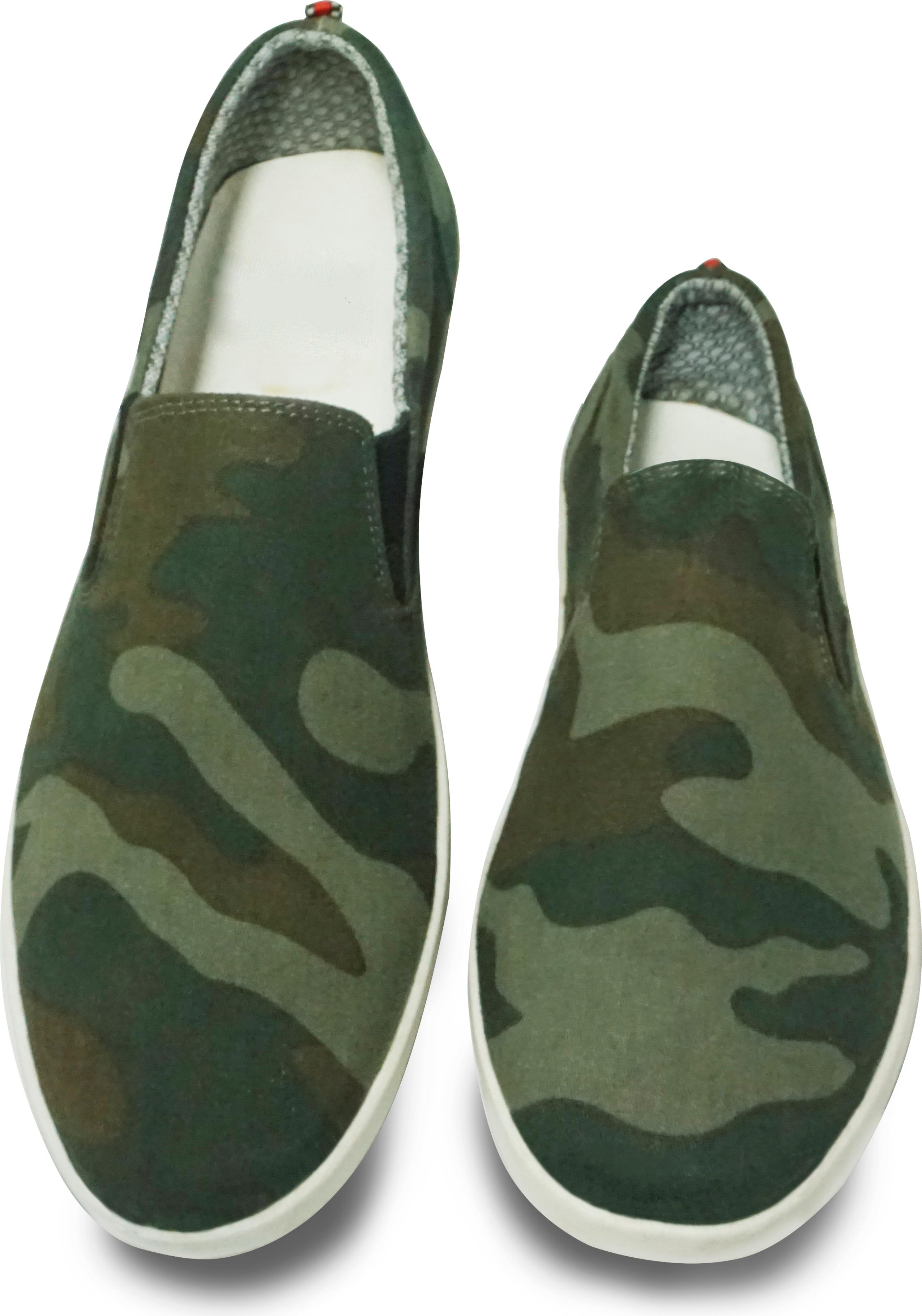 Giày Lười Vải Bộ Đội Nam, CAMO