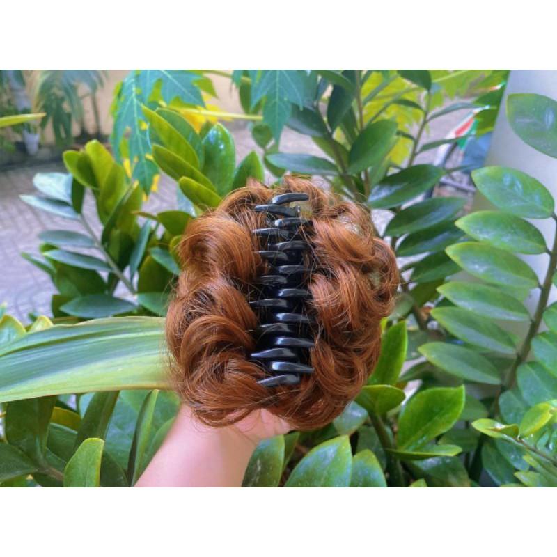 Tóc búi xoăn ngoặm trung niên