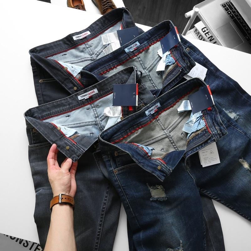 Quần jean nam Tomy xanh wax khói hàng cao cấp xuất xịn