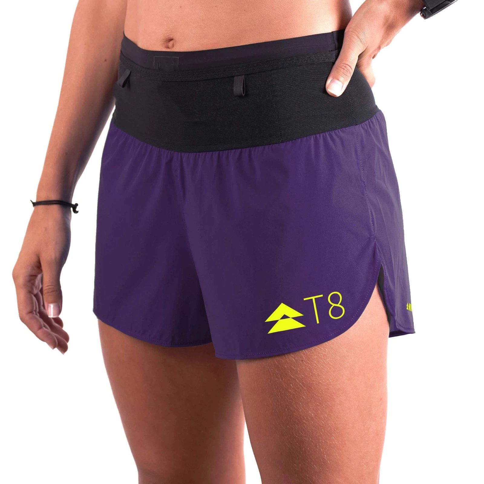 Quần Short Chạy Bộ Nữ T8 Purple