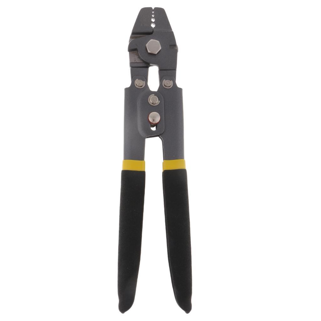 Stainless Steel Fishing Pliers Wire Rope Swager Crimpers Fishing Crimping Pliers Line Cutter