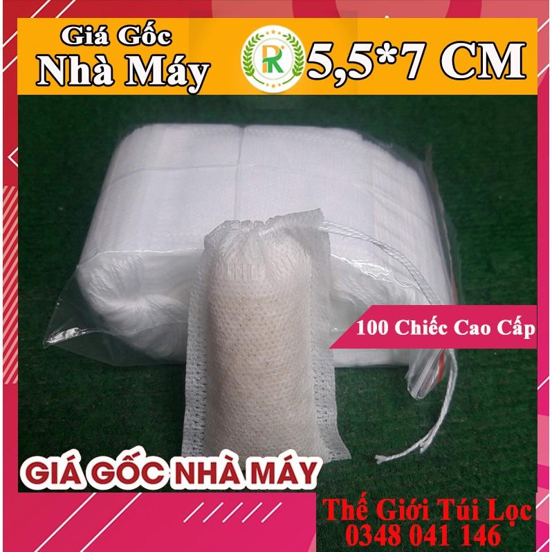 Combo 400 Túi lọc trà, thảo dược, vải không dệt có dây rút, hàng cao cấp - KING OFF OPP