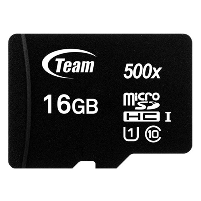 Thẻ Nhớ Micro SDHC Team 16GB 500x Class 10 U1-80MB/s (Đen) - Hàng Chính Hãng