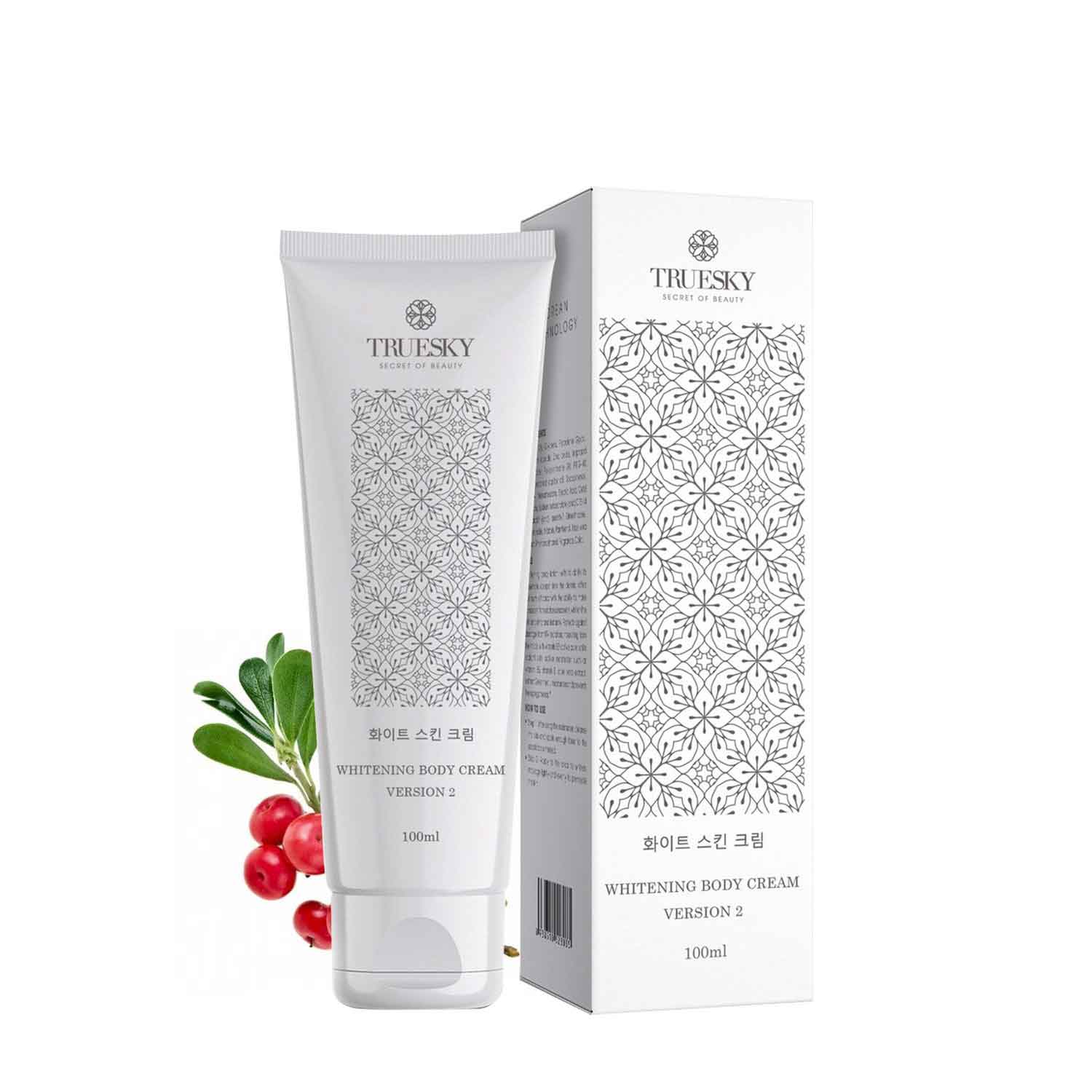 Kem ủ trắng toàn thân Truesky Version 2 giúp làm trắng da body cấp tốc 100ml - Whitening Body Cream