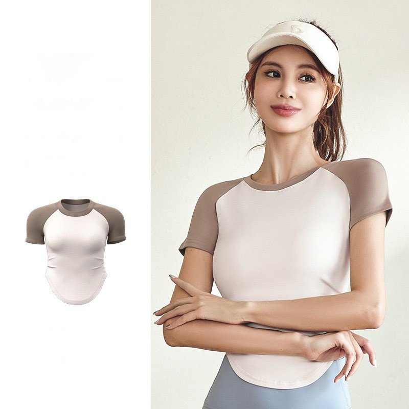 Áo Croptop Nữ Tay Ngắn Thun Poly Tập Gym, Yoga CH158